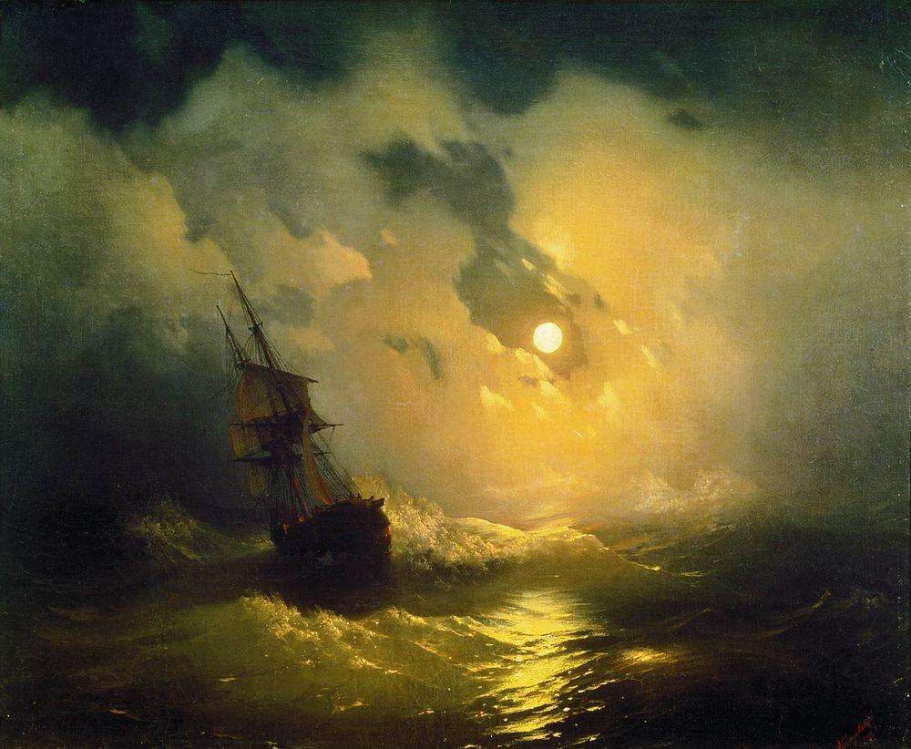 Буря на море ночью. 1849 - Айвазовский Иван Константинович