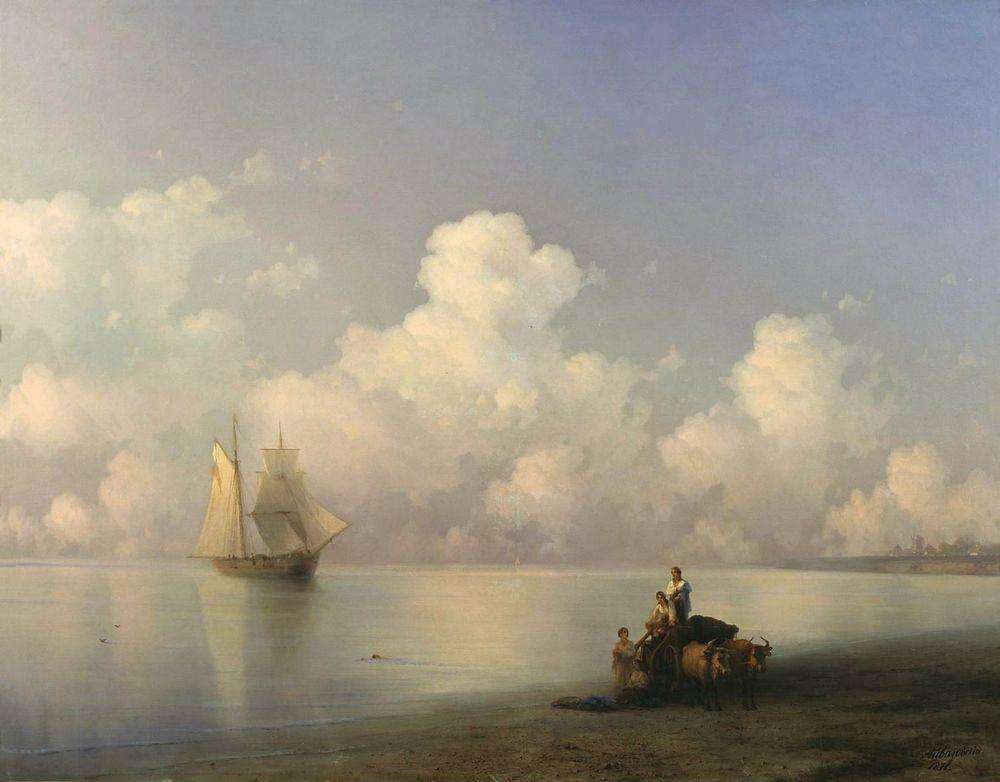 Вечер на море. 1871 - Айвазовский Иван Константинович