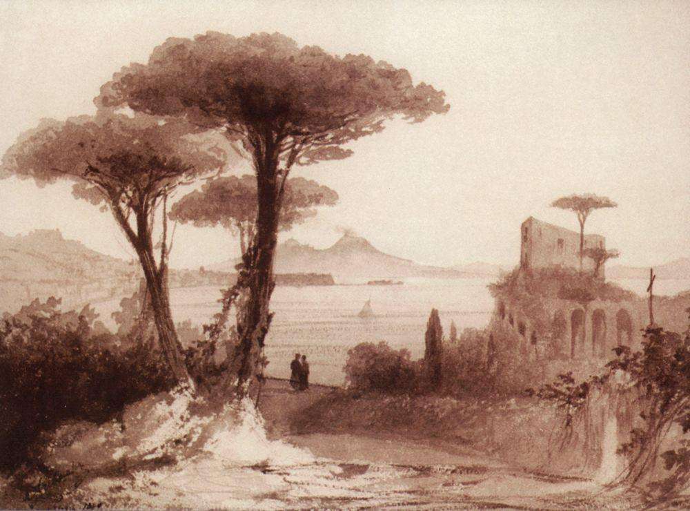 Вид Везувия из Неаполя. 1843 - Айвазовский Иван Константинович