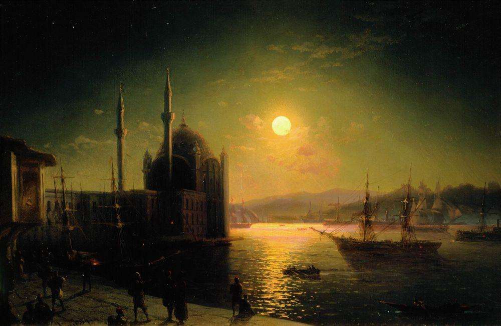 Лунная ночь на Босфоре. 1894 - Айвазовский Иван Константинович
