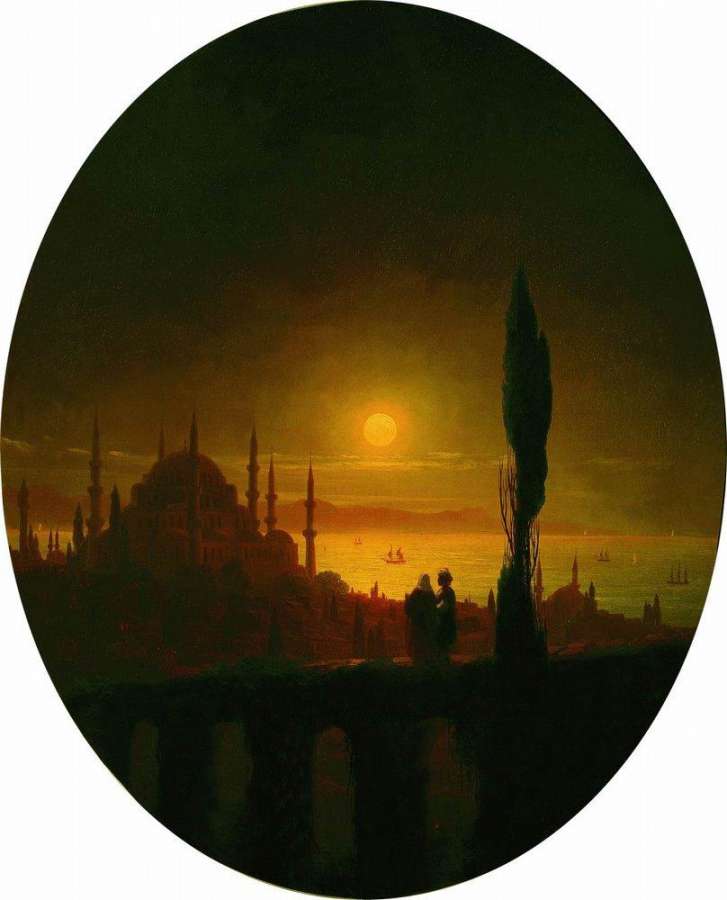 Лунная ночь у взморья.1847 - Айвазовский Иван Константинович