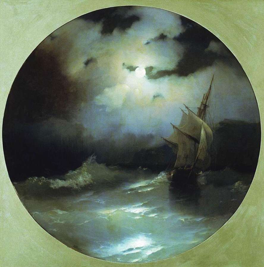 Море в лунную ночь. 1858 - Айвазовский Иван Константинович