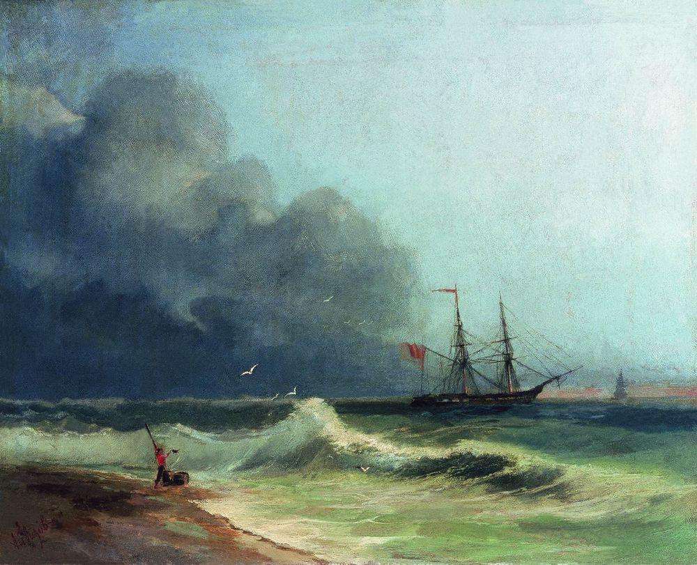 Море перед бурей. 1856 - Айвазовский Иван Константинович