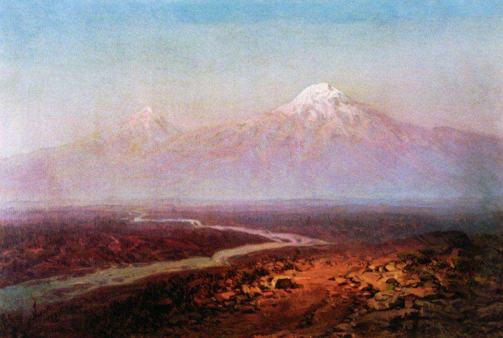 Река Аракс и Арарат. 1875 - Айвазовский Иван Константинович