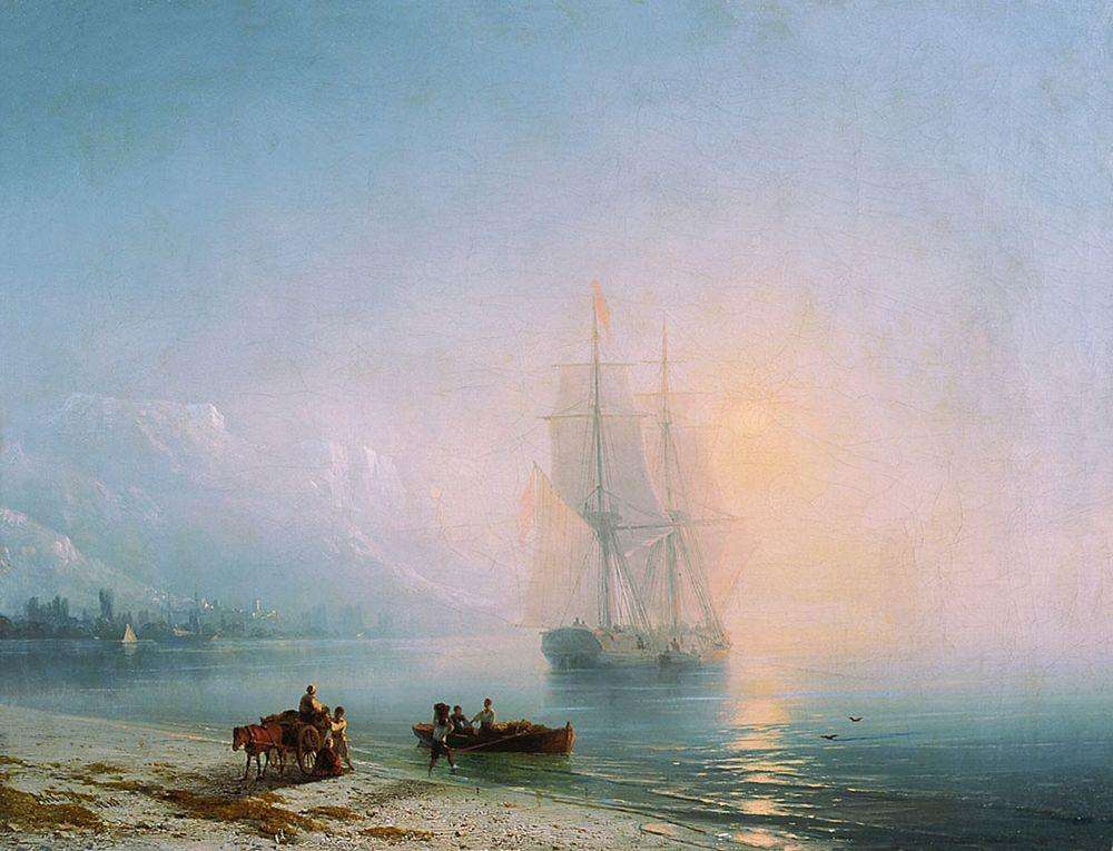 Спокойное море. 1863 - Айвазовский Иван Константинович