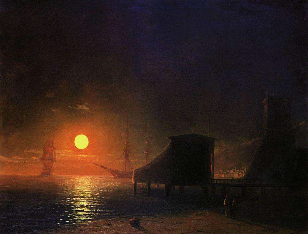 Феодосия. Лунная ночь. 1852 - Айвазовский Иван Константинович