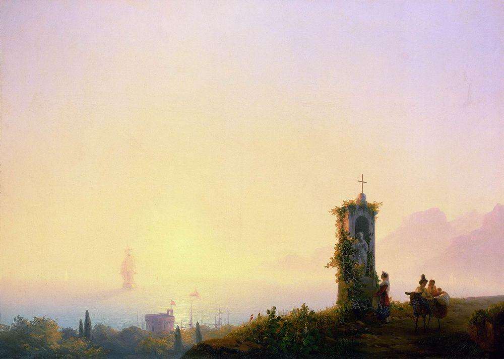 Часовня на берегу моря. 1847 - Айвазовский Иван Константинович