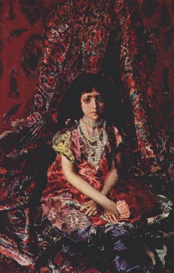 vrubel_girl_against_a_persian_carpet_background_1885 -   