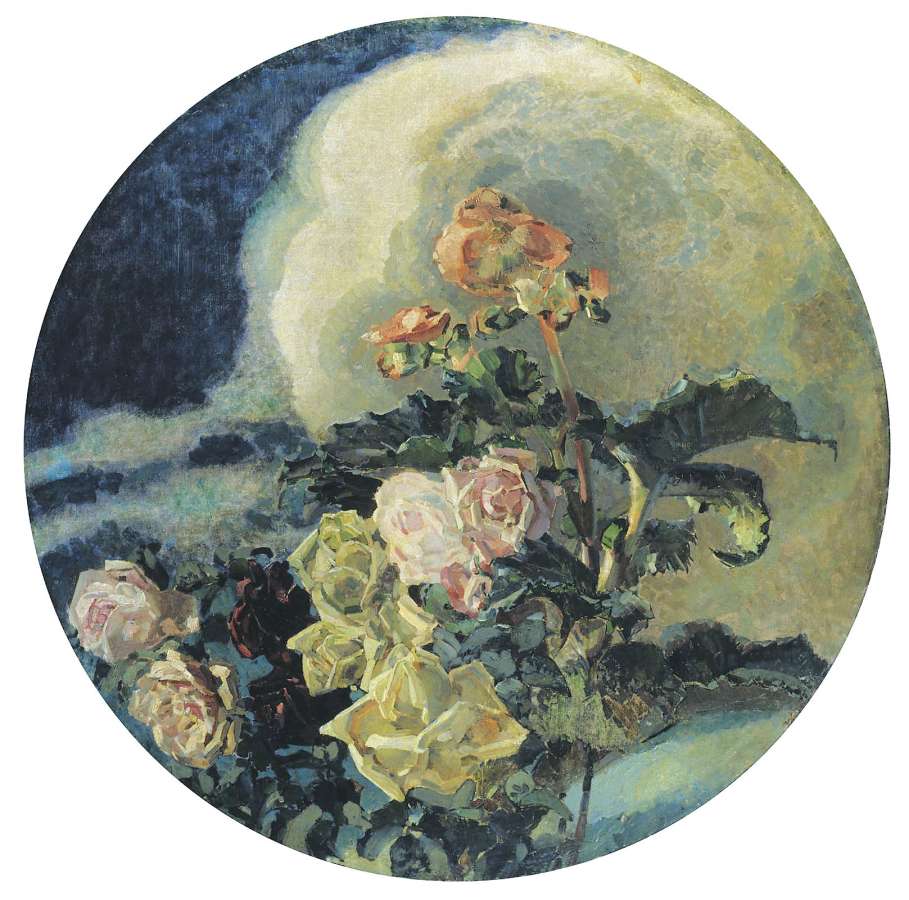 Жёлтые розы. 1894. Холст, масло - Врубель Михаил 