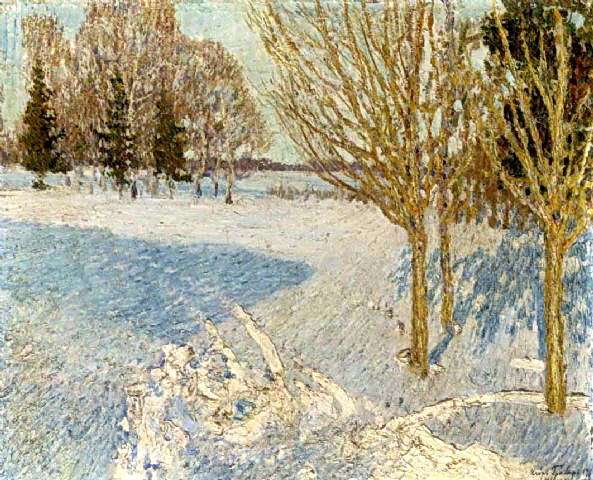 1901 Winter landscape. Oil on canvas. 57.8x71.1 -   