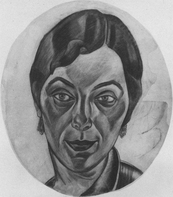 1923 Женский портрет. Б.,к. 64х57 Ссх - Дейнека Александр Александрович