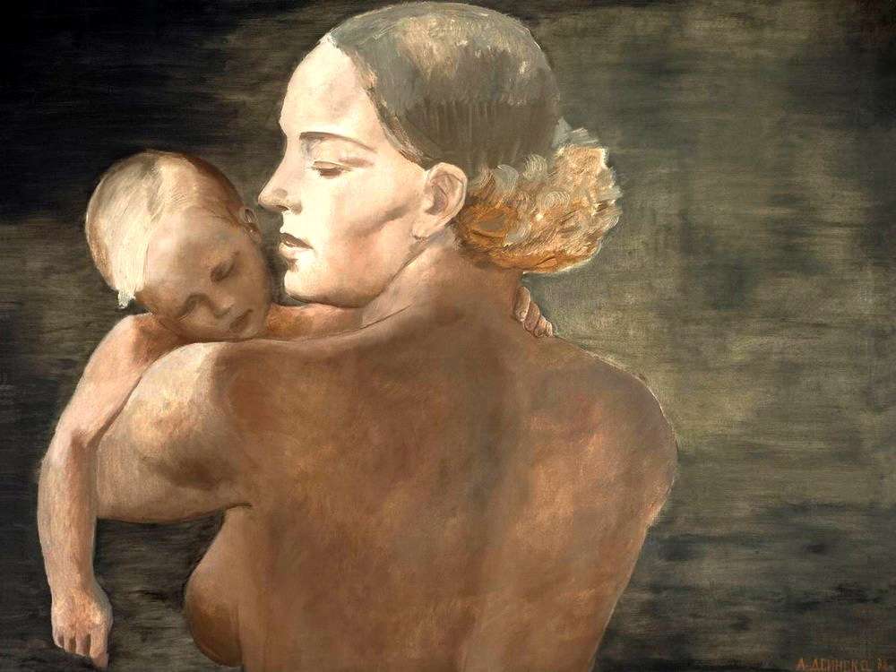 1932 Мать. Х., м. 120x159 ГТГ - Дейнека Александр Александрович