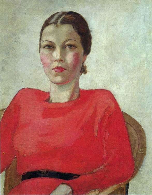 1939 Женщина в красном. Х., м. 64х54 Ереван - Дейнека Александр Александрович