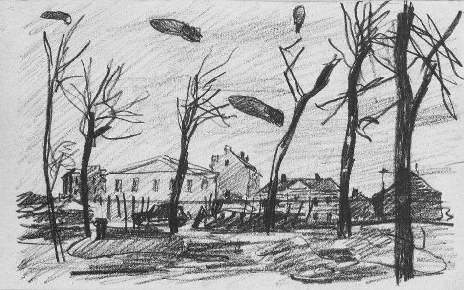 1941 Москва. Б., к. 17,5x28,5 Ссх - Дейнека Александр Александрович