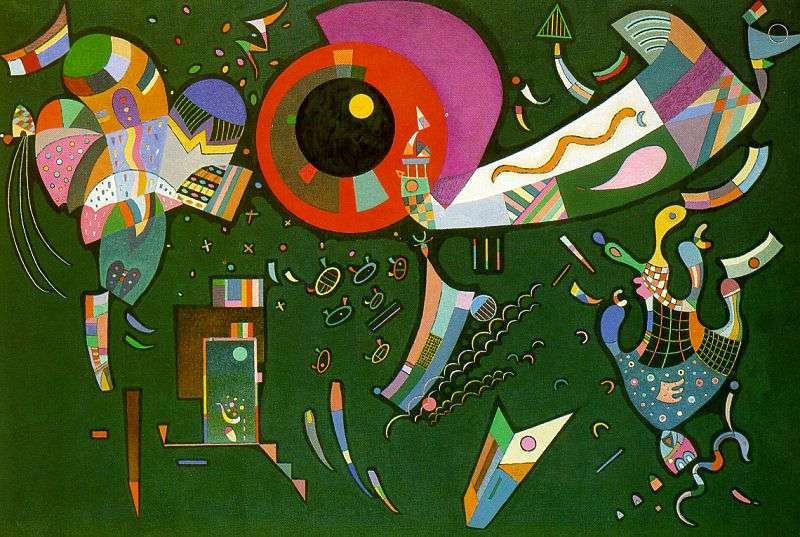 Kandinsky Around the Circle, 1940, oil and enamel on canvas, -   