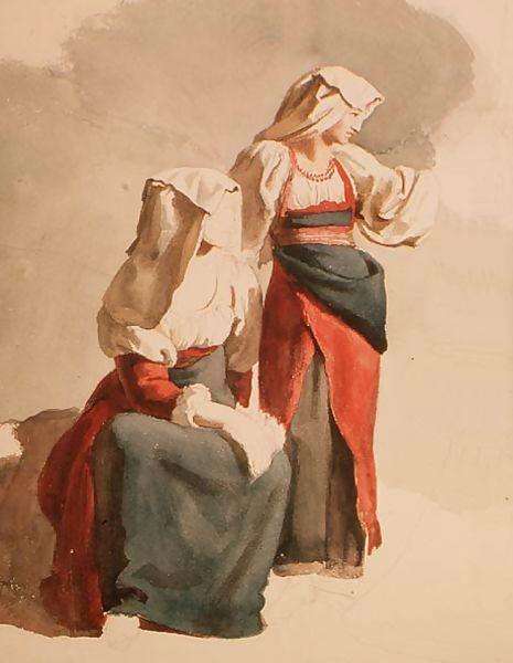  (Italian Peasant Girls). -   