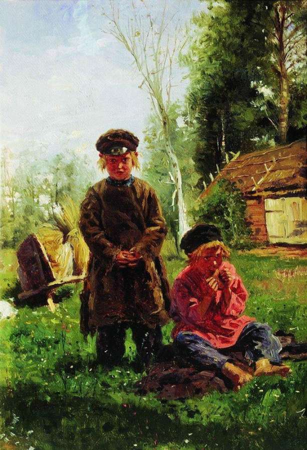 Крестьянские мальчики. 1880 - Маковский Владимир Егорович
