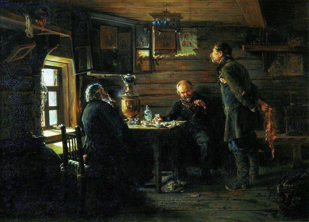 Любители соловьев. 1872-1873 - Маковский Владимир Егорович
