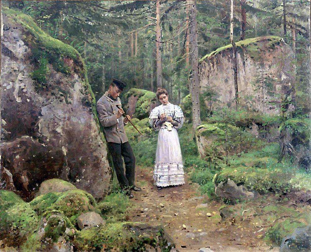 Перед объяснением (Свидание). 1898-1900 - Маковский Владимир Егорович