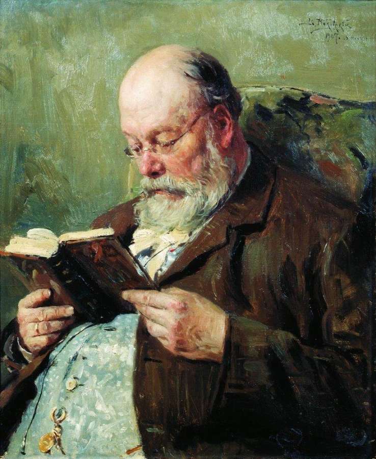 Портрет академика Ивана Ивановича Янжула. 1907 - Маковский Владимир Егорович
