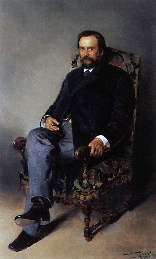 Портрет И.Е.Цветкова. 1890 - Маковский Владимир Егорович