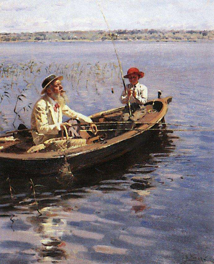 Рыбак. Финляндия. 1899 - Маковский Владимир Егорович