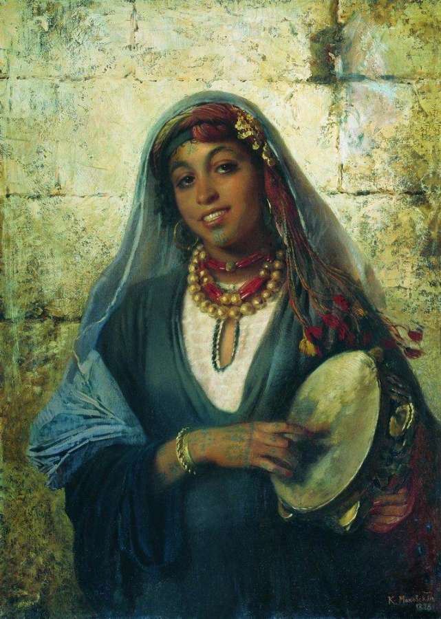 Восточная женщина (Цыганка). 1878 - Маковский Константин Егорович