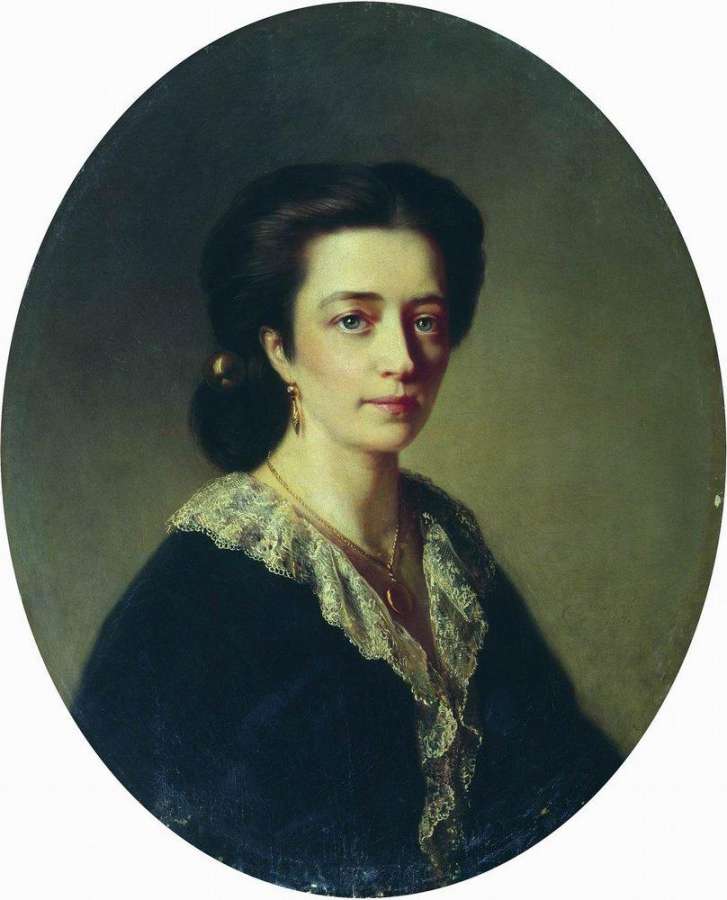 Дама в черном. 1864 - Маковский Константин Егорович