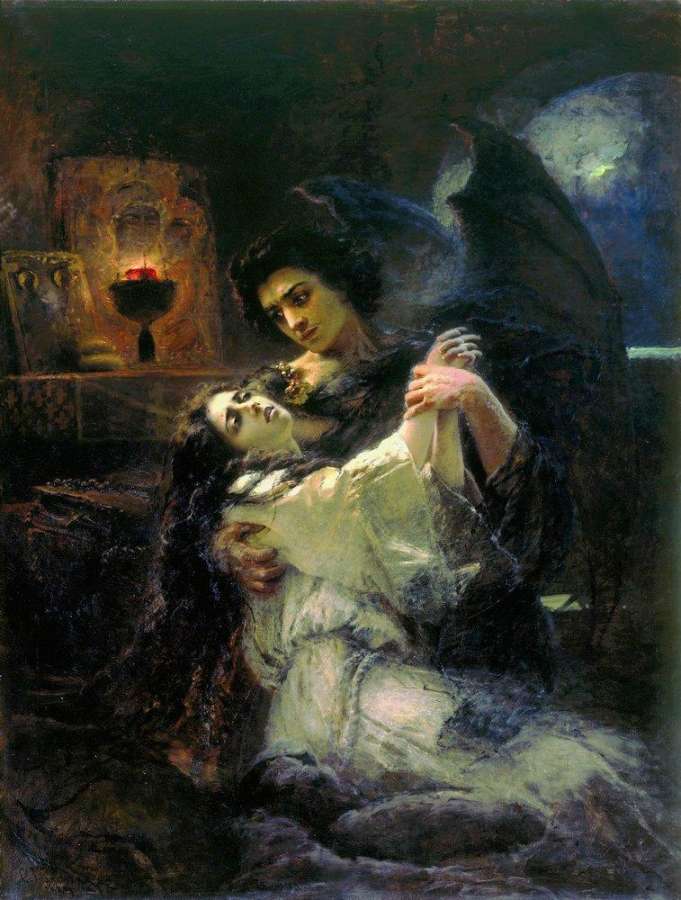 Демон и Тамара. 1889 - Маковский Константин Егорович