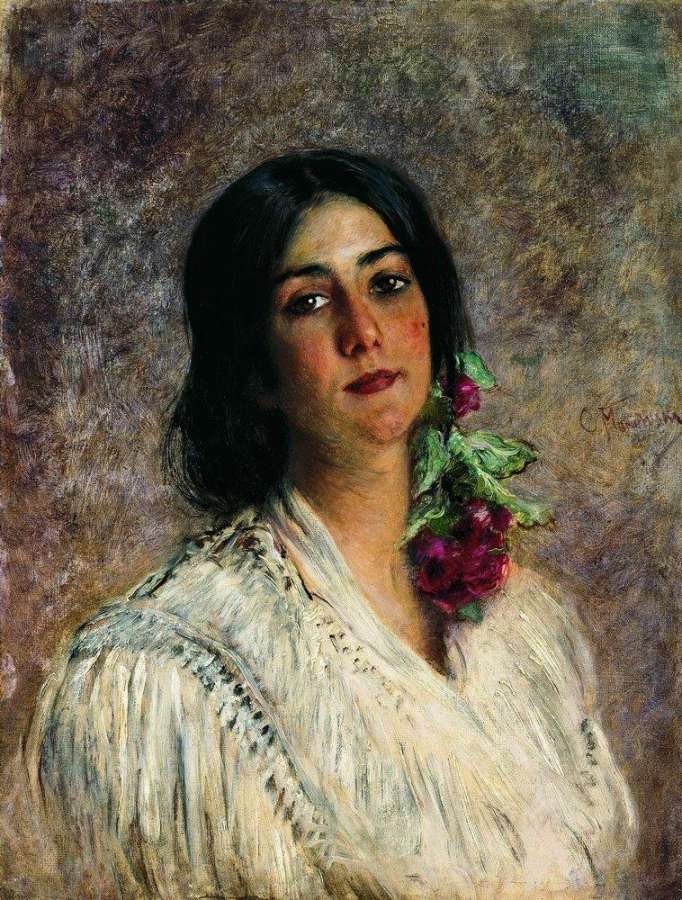 Женский портрет2. 1880-е - Маковский Константин Егорович