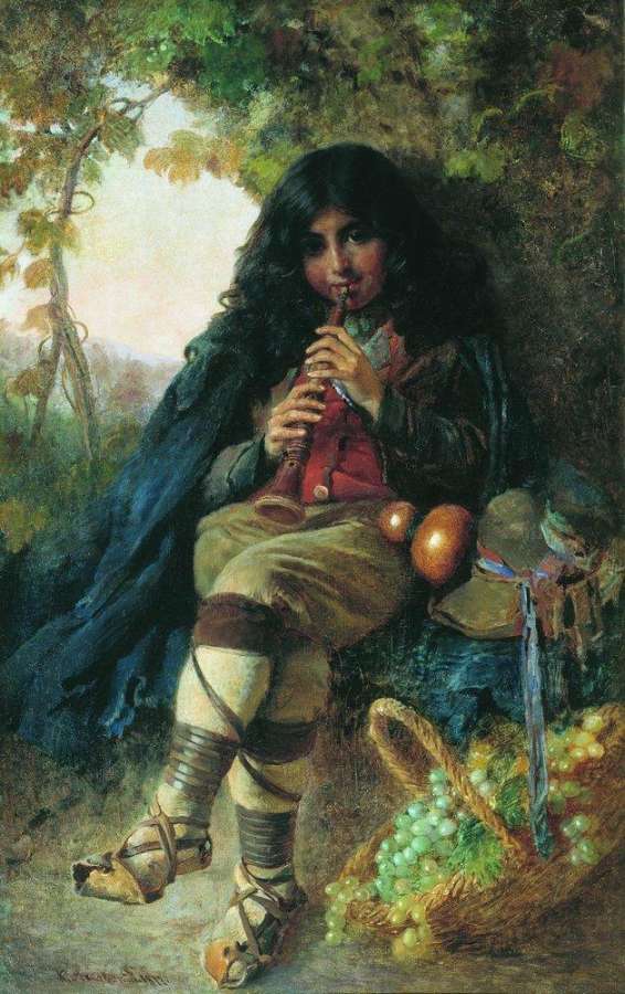 Итальянский мальчик. 1877 - Маковский Константин Егорович