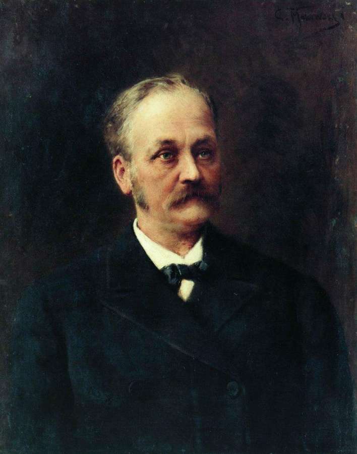 Мужской портрет. Конец 1860-х - начало 1870-х - Маковский Константин Егорович