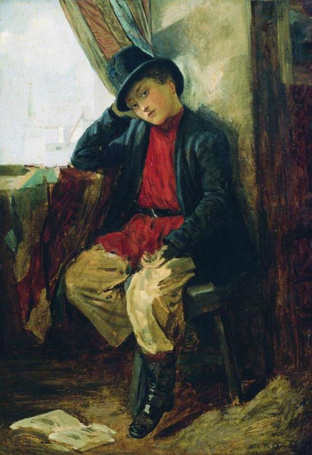 Портрет Владимира Егоровича Маковского в детстве. 1854 - Маковский Константин Егорович