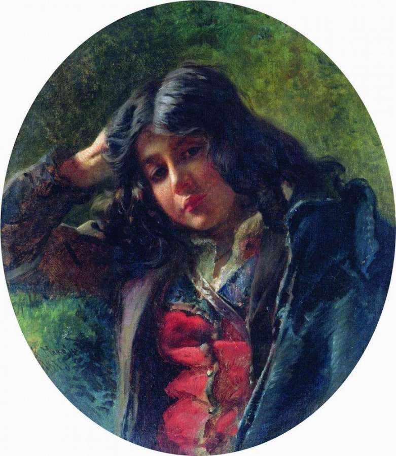 Портрет мальчика. 1875 - Маковский Константин Егорович