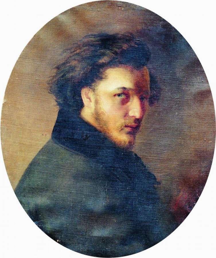 Портрет художника К.Н.Борникова. 1868 - Маковский Константин Егорович