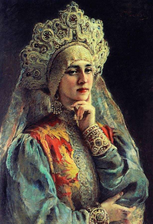 Русская красавица. 1900-е - Маковский Константин Егорович