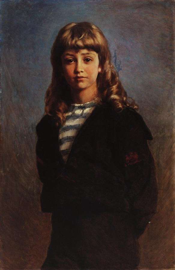 Сережа (Портрет сына в матроске). 1887 - Маковский Константин Егорович