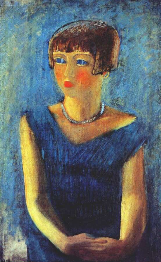 pakhomov_young_girl_in_blue_1929 -   