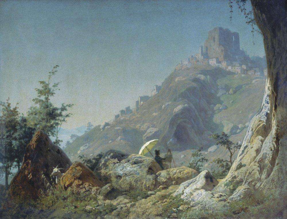 Вид в Черваро близ Рима. 1862-1863  - Реймерс Иван Иванович