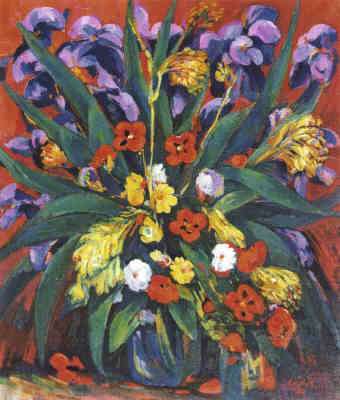 1947 Still Life with Irises and Poppies. Oil on canvas. 55x65 -   