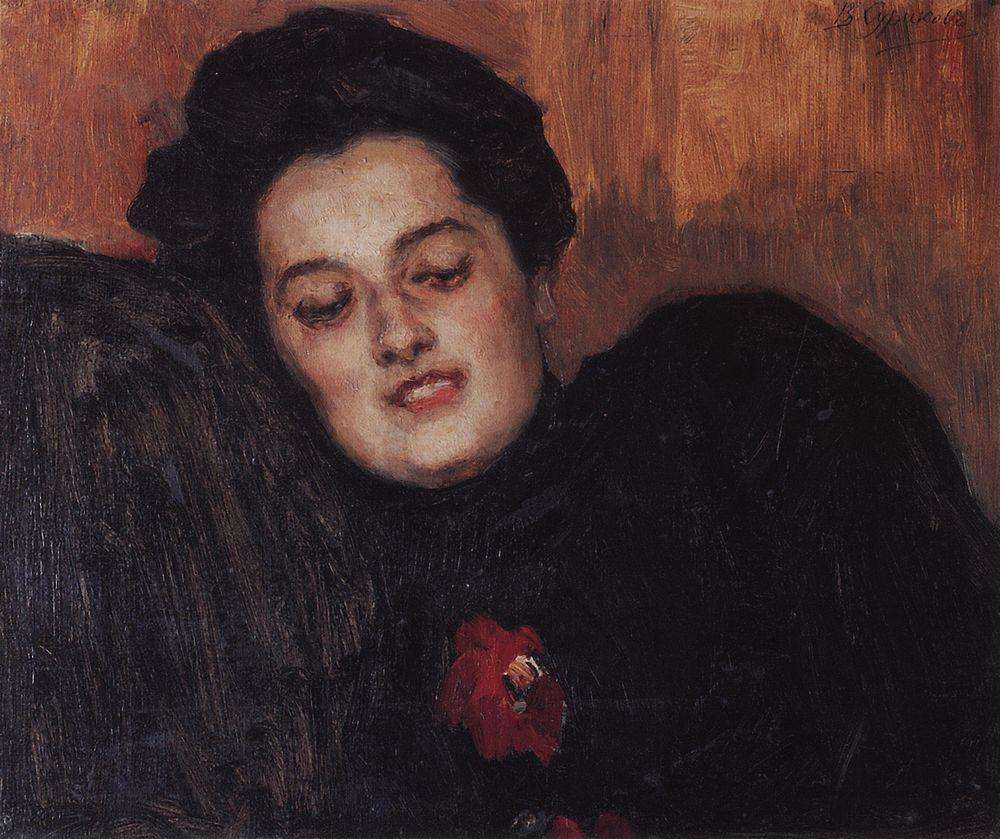 Портрет А.И.Емельяновой. 1909 - Суриков Василий Иванович