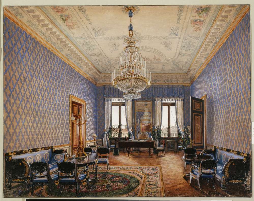 Interiors.of.the.Winter.Palace.The.Drawing-Room.of.Grand.Princess.Maria.Nikolayevna -   