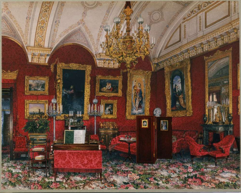Interiors.of.the.Winter.Palace.The.Study.of.Grand.Princess.Maria.Alexandrovna -   