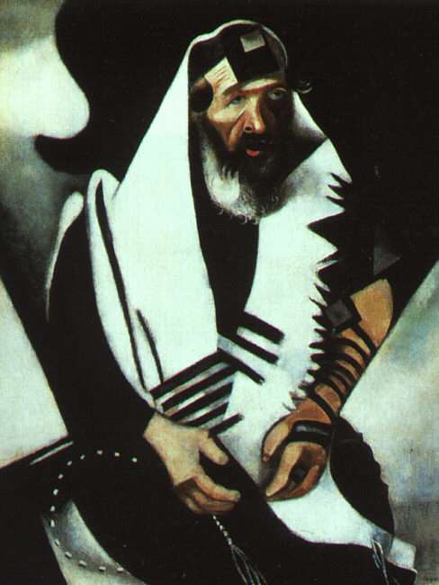 Chagall The Praying Jew, 1923, oil on canvas, The Art Instit -   