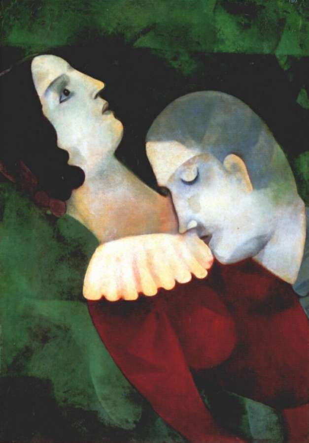 chagall_lovers_in_green_1916-17 -   