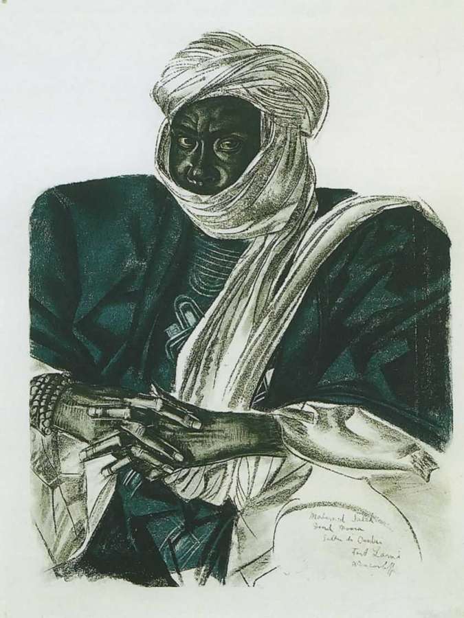  . (Mohamed Salek, dit Doud Moura, Sultan du Onadai. Fort Lamy).  -   