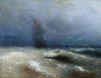 Буря у берегов Ниццы. 1885 - Айвазовский