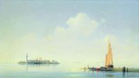 Венецианская лагуна. Вид на остров Сан-Джорджо. 1844 - Айвазовский