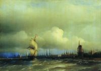 Вид Амстердама. 1854 - Айвазовский