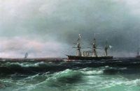 Корабль в море. 1870-е - Айвазовский